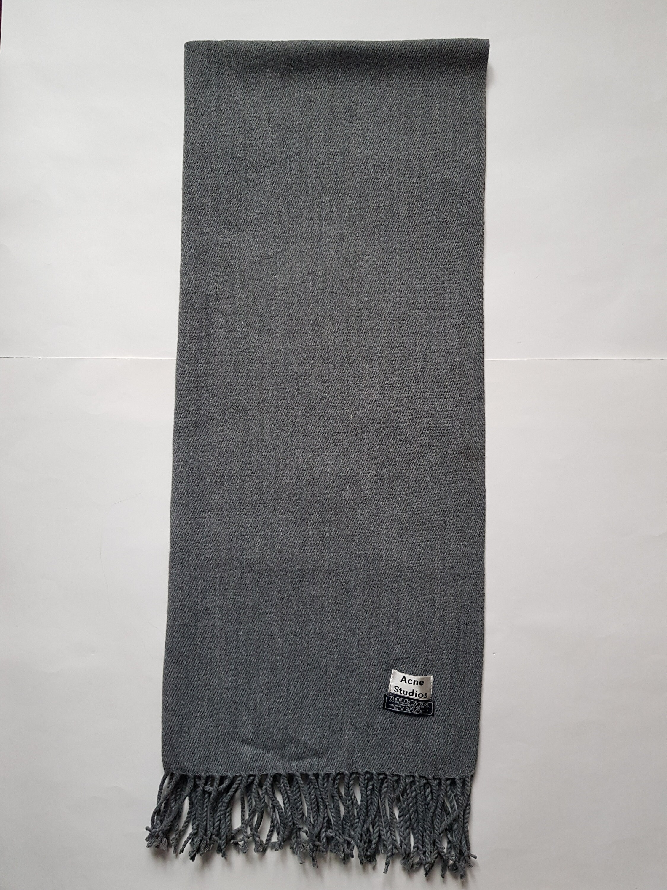 Acne Studios brushed-effect scarf - Grey