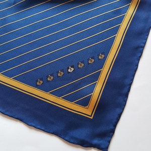 Foulard Carré Striessnig Wien En Soie 100% - Multicolore Floral - Vintage