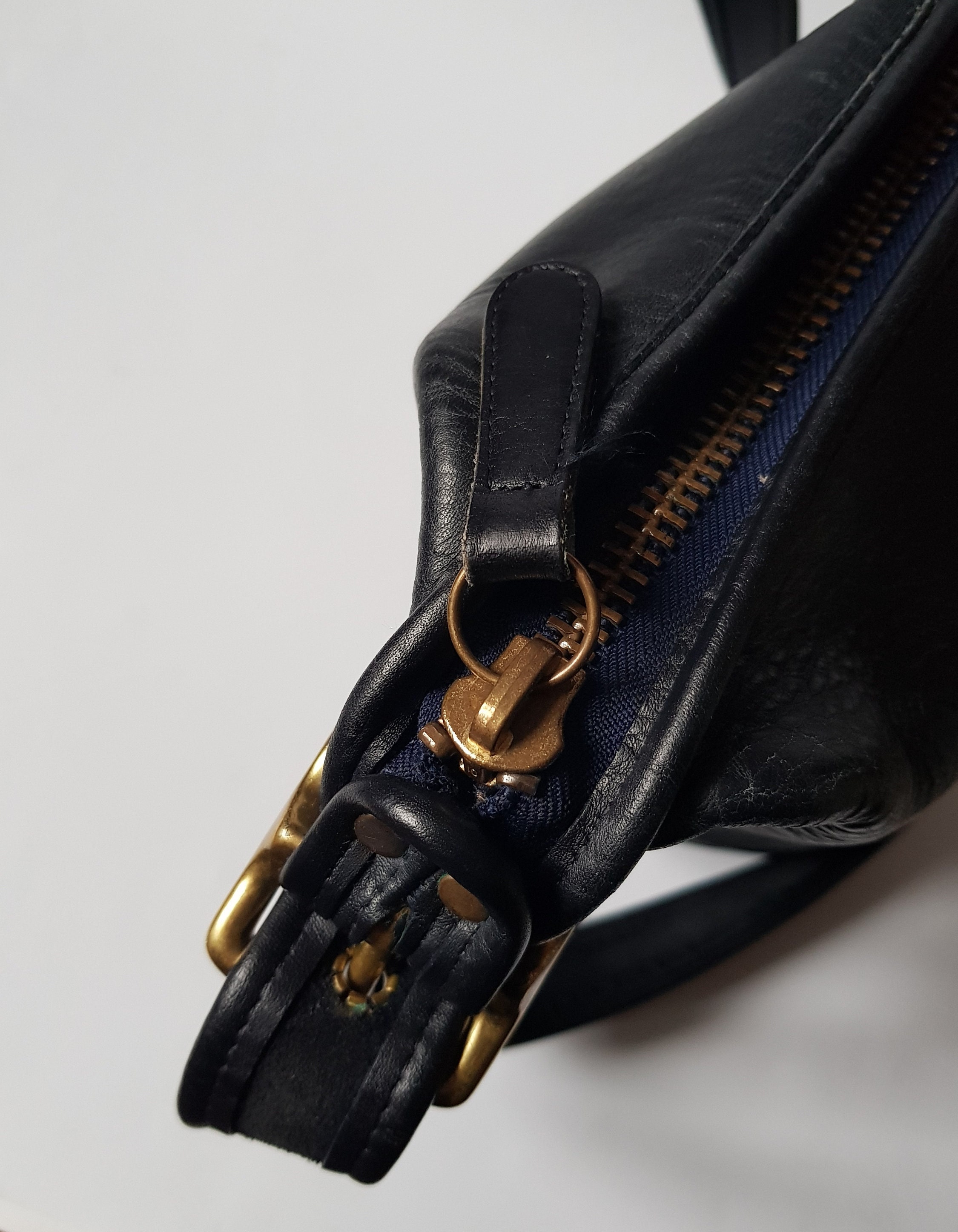 Vintage Coach Leather Bucket Bag, Black Crossbody, XL - Etsy