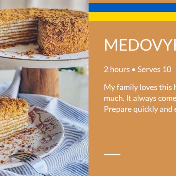 UKRAINIAN Medovik,Medovyk,Classic HONEY Cake,PDF Recipe,Tasty Interesting Dish,Authentic Ukrainian Cuisine,Birthday Cake