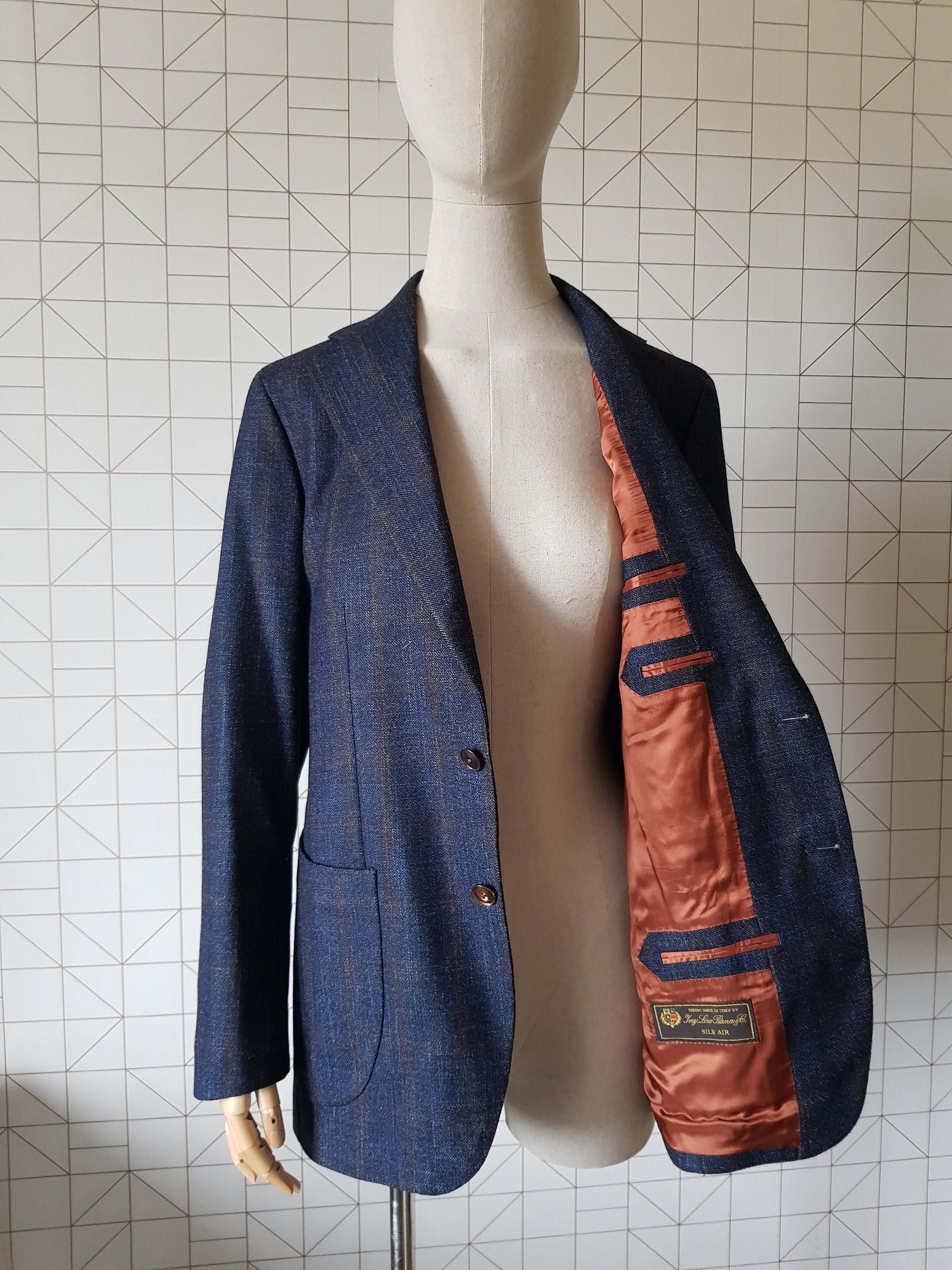 Vintage LORO Piana Wool Blazer Jacket Ing Loro Piana Wool - Etsy