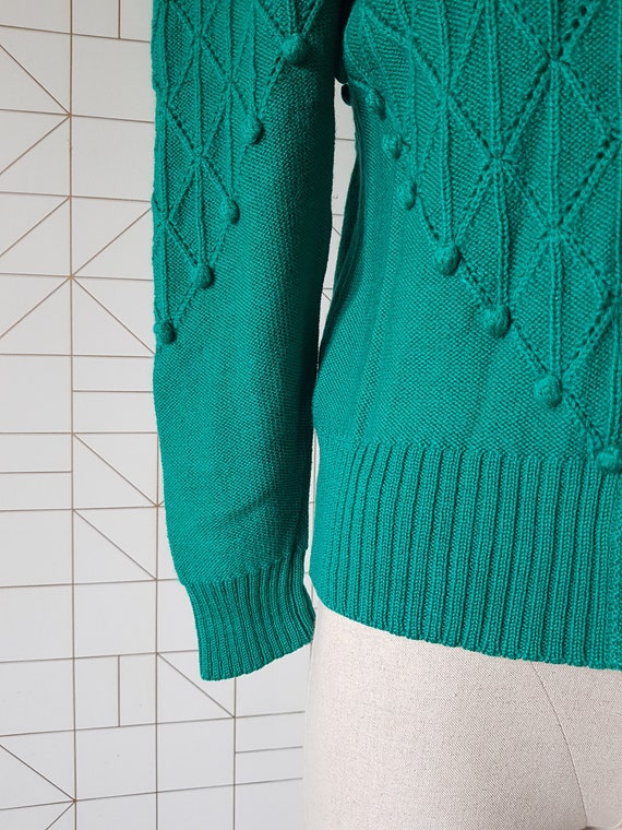 Vintage Lanamoden Salzburg green cardigan, Austri… - image 4