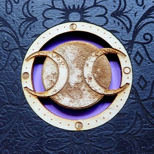 Moon Cycle Journal, triple moon, fantasy Journal, dream journal,  Gratitude, Yoga, Intention, Meditation
