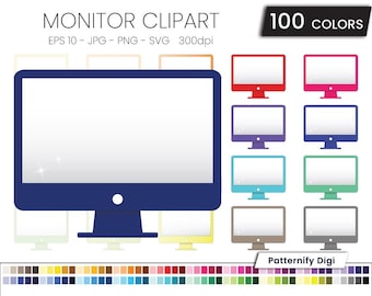 Computer Bildschirm Cliparts, Monitor Clipart