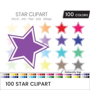 Starry Night Set - Celestial Clipart for Planners and Crafts