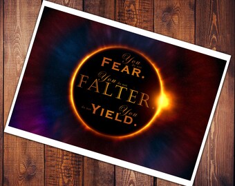 Art Print - Do not Falter