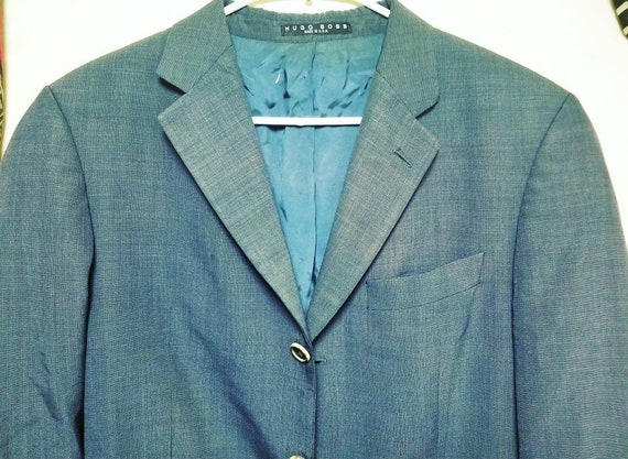 Vintage HUGO BOSS Suit, Mens Suit Jacket, Sports J