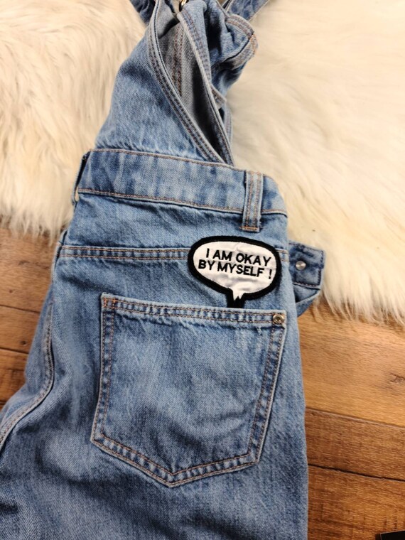 Vintage Denim Overoles Pantalones Cortos Etsy España