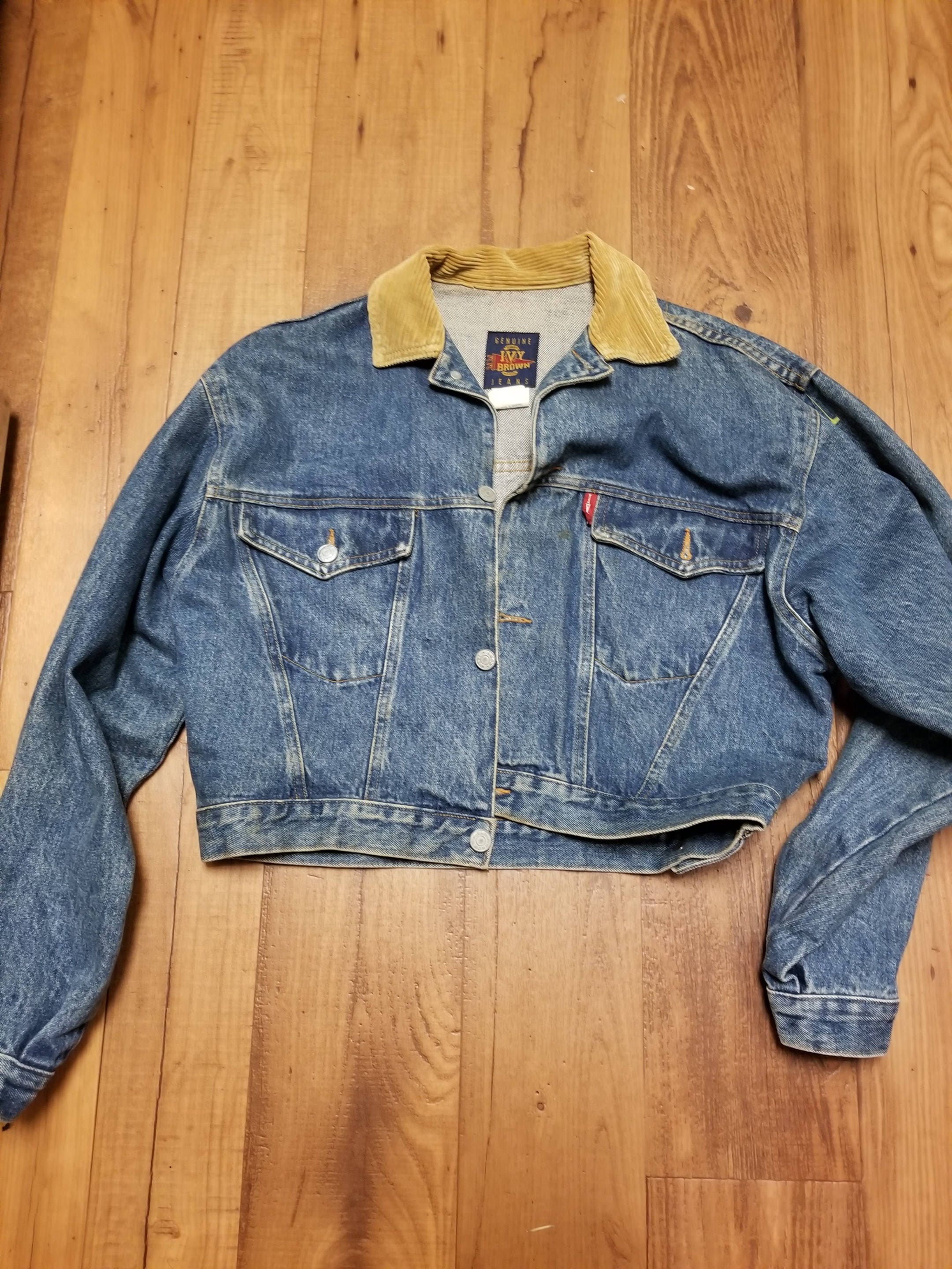 Vintage IVY Denim Jacket With Corduroy 