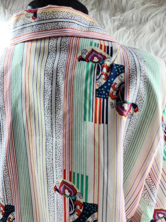 Vintage Fashion Coalition 70s vibe colorful strip… - image 9