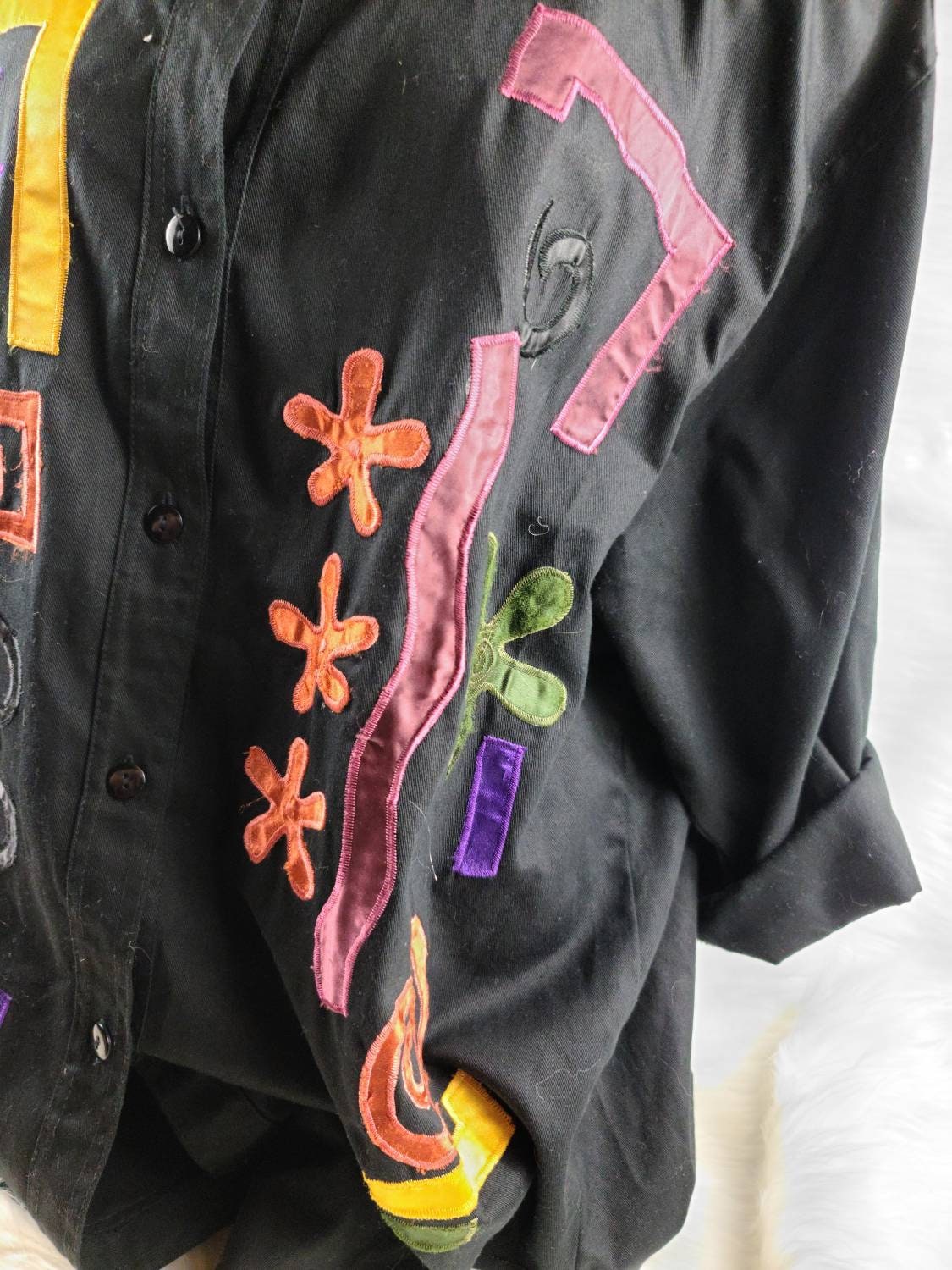 C.S.T. Sport 80s Vintage Buttondown Shirt Mens XL Embroidered Etsy