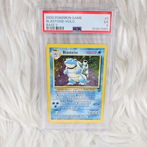 Zeldzame Blastoise Holo-basisset 2 #2 PSA 5"