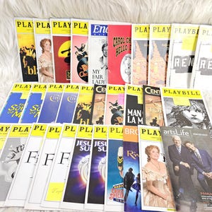 Lot 31 Vintage 90er Jahre 2000er PLAYBILLS Roadshowshows mit Tickets