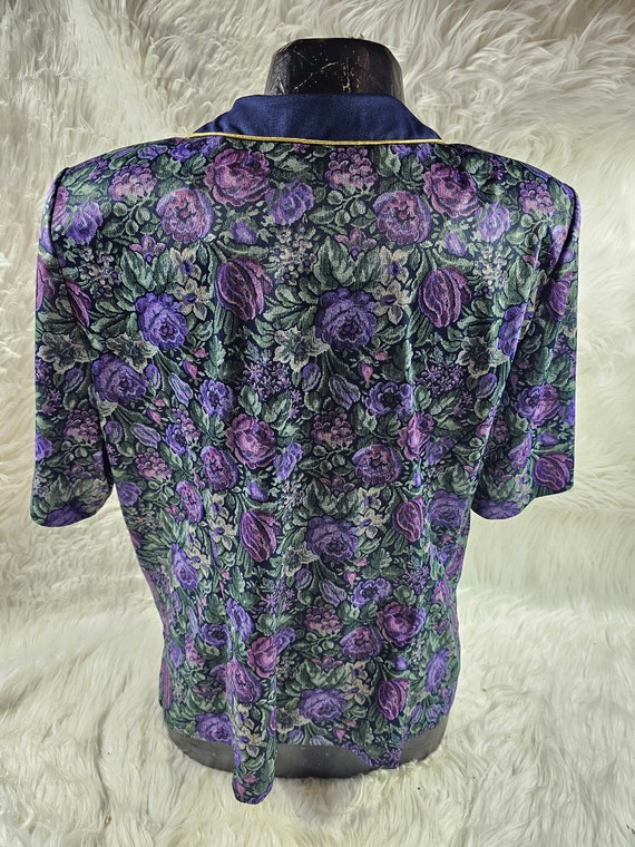 Vintage Purple Floral Whirlaway Frocks FUNKY Wome… - image 9