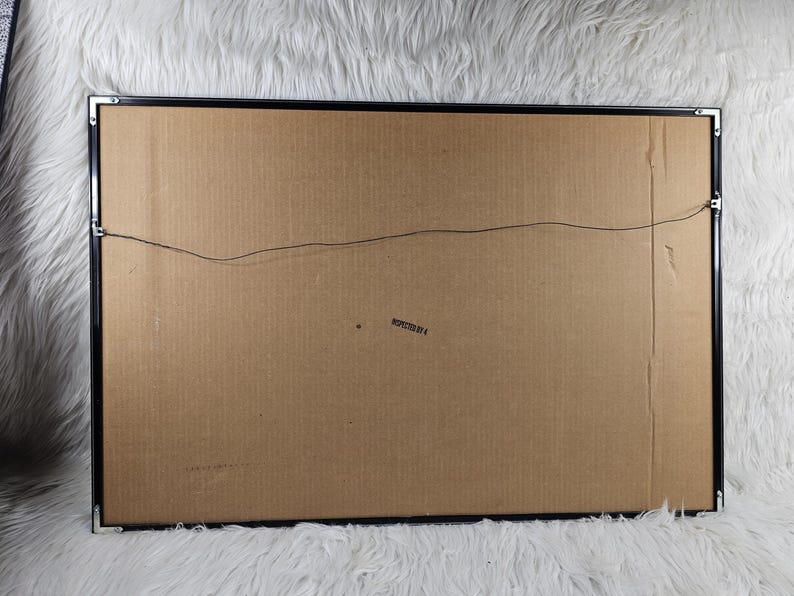 Affiche originale du salon de l'automobile de 1983 de Harold James