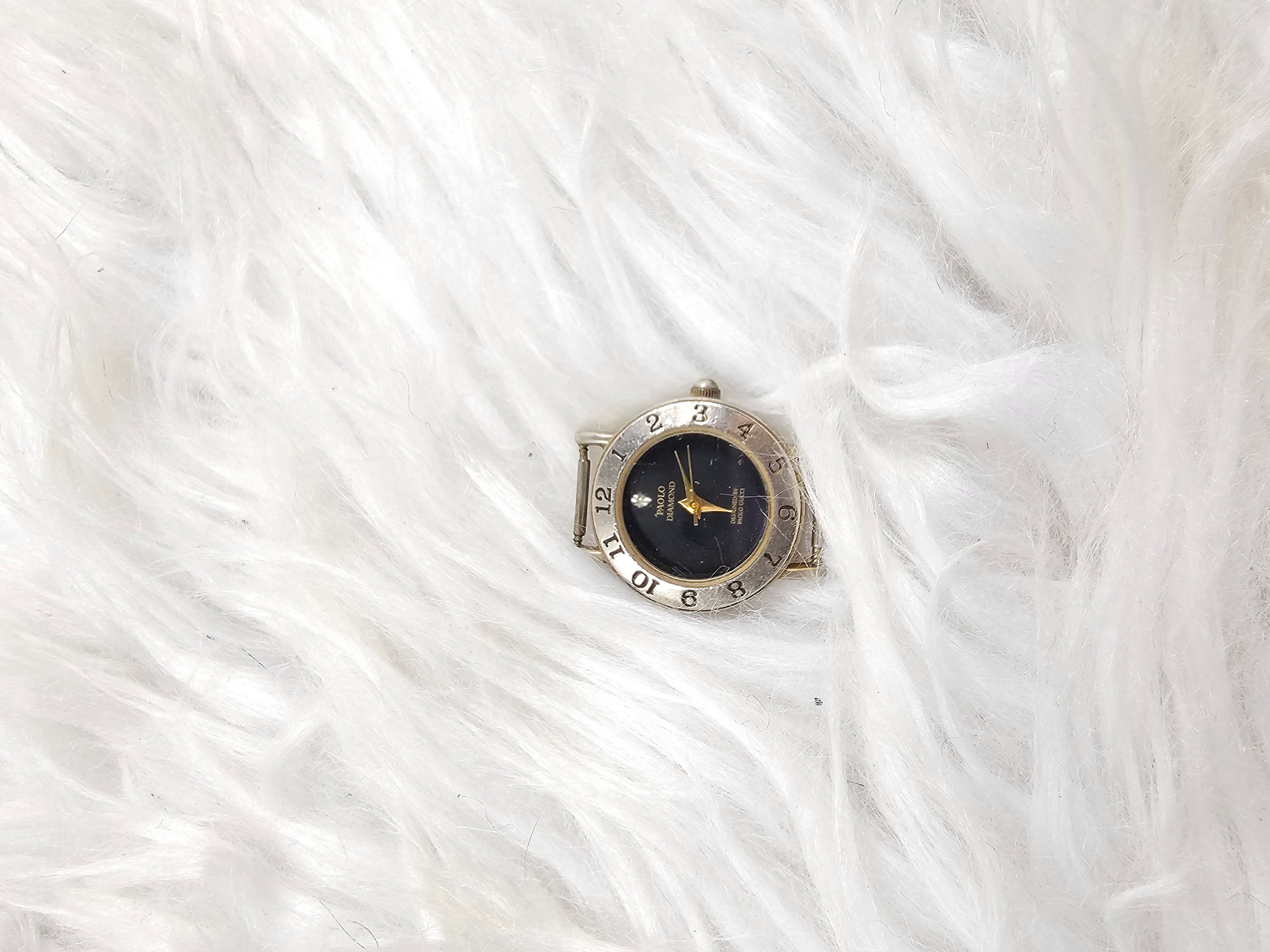 Vintage Paolo Gucci Diamond W302 038 Y121 Wrist Watch Needs