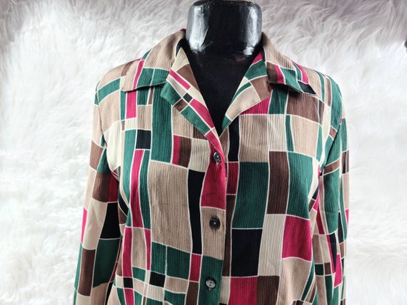 Vintage Allison Daley Blouse/Shirt/Top Long Sleev… - image 1