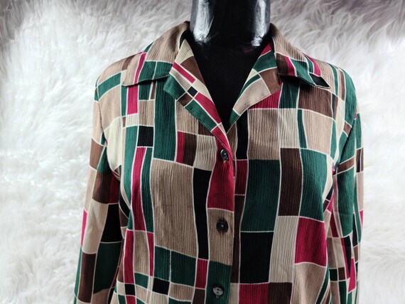 Vintage Allison Daley Blouse/Shirt/Top Long Sleev… - image 6