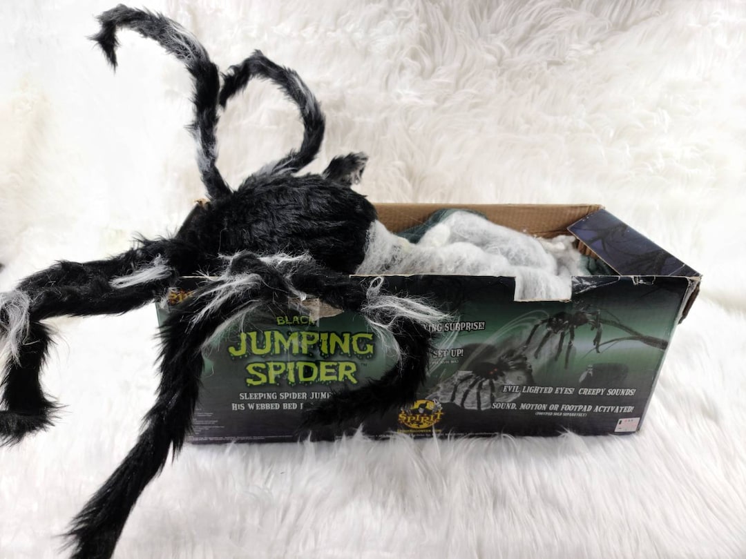 2011 Spirit Halloween Black Jumping Spider Prop W/ Original Etsy