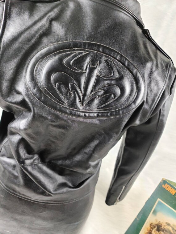 batman leather coat