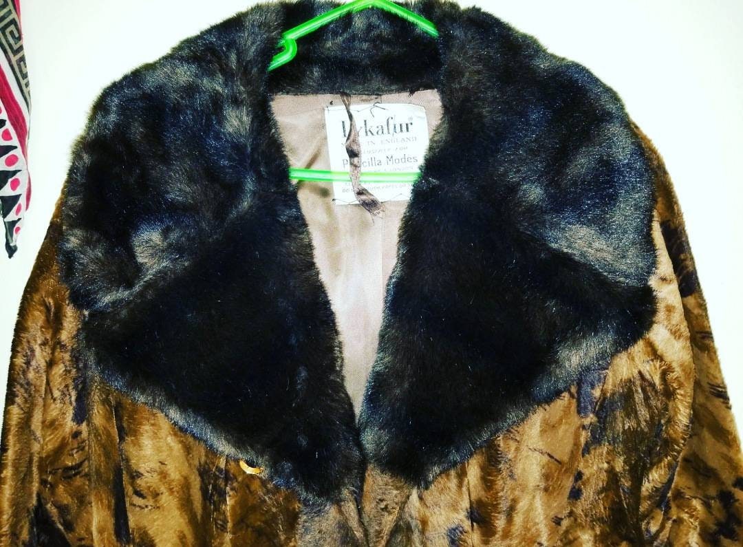 Vintage Lykafur Priscilla Modes Women's Faux Fur Dress - Etsy