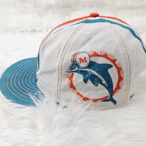 Vintage 80er Jahre Rare Miami Dolphins Helmmütze Snapback Cap Louisville Mfg