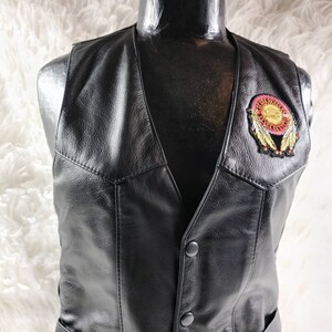 Vintage Genuine Hillside Leather Live to Ride Jacket Vest Harley Davidson Motorcycle Wear Size 36 Custom Patches Etsy Canada