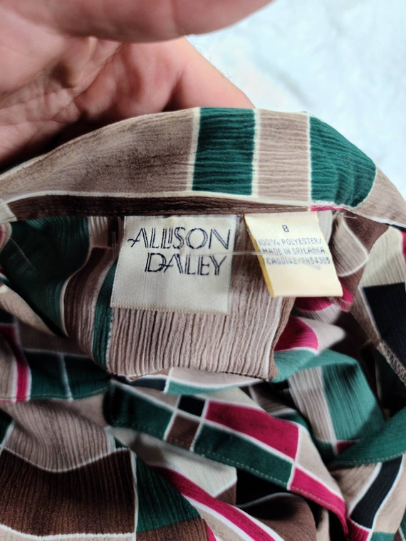 Vintage Allison Daley Blouse/Shirt/Top Long Sleev… - image 3