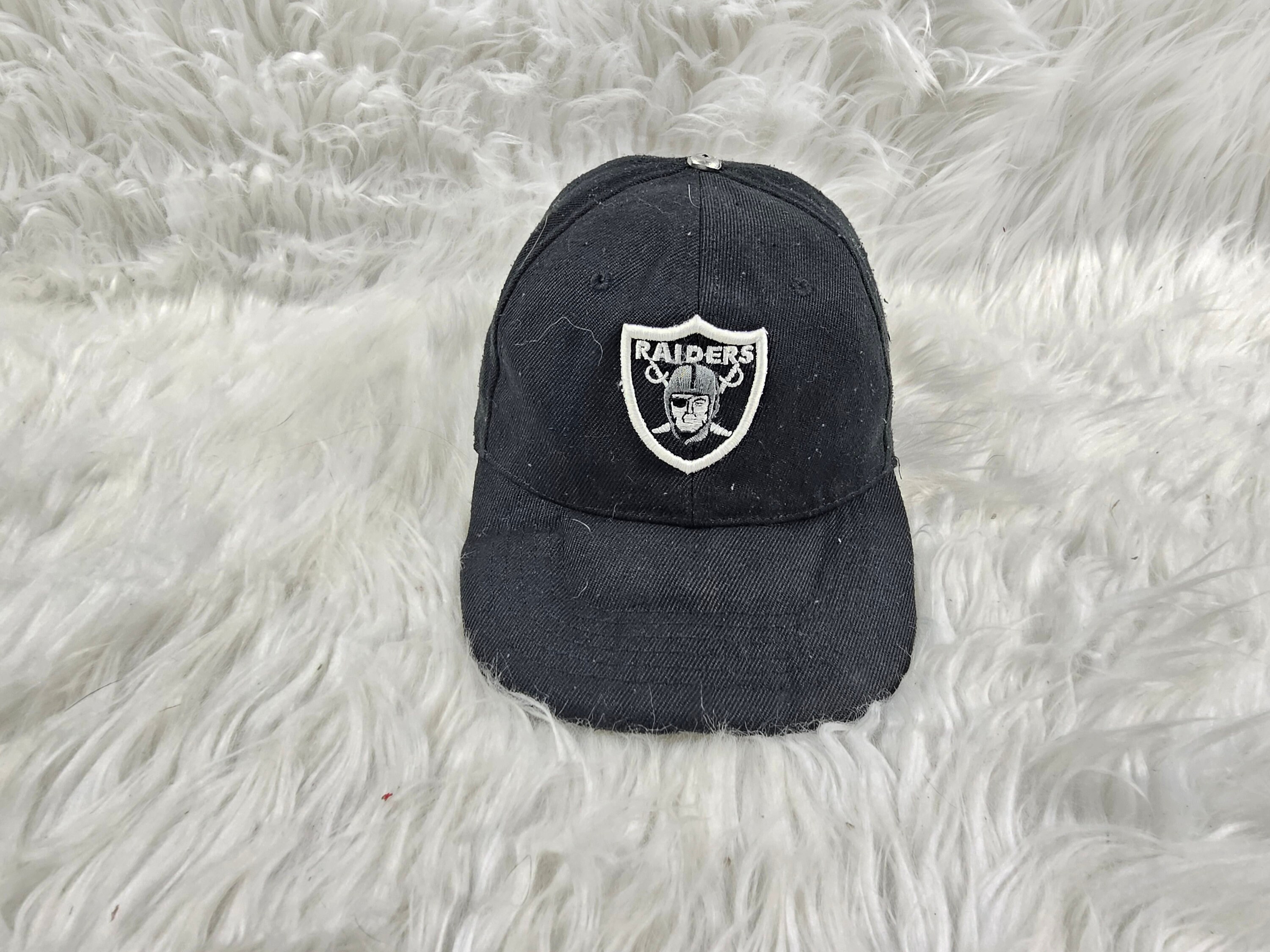 Vintage Oakland Raiders Hat Cap Adjustable Black NFL Las Vegas Etsy
