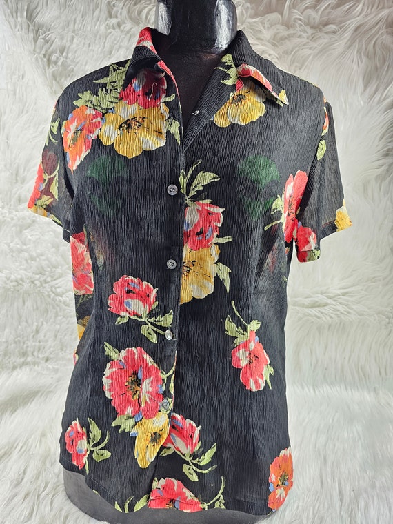 Vintage Transparent EMMA JAMES Size 10 Shirt, Lad… - image 2