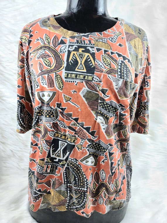 Vintage Super Funky Tshirt - Western Azteca Vibes… - image 3