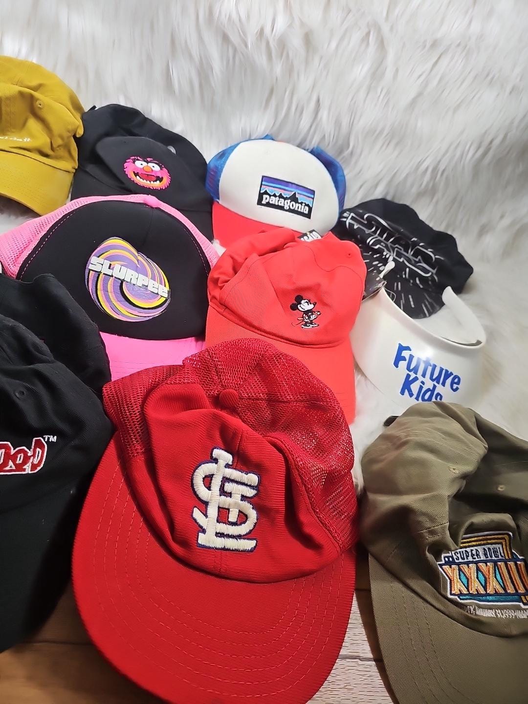 14 Huge Hat Cap Lot Reseller Mixed Sports NFL Disney Nike