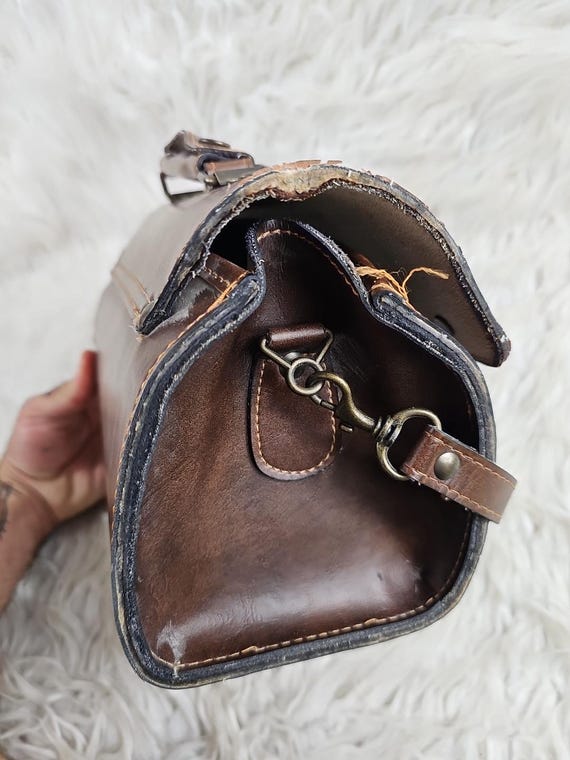 Vintage JHC Christian Charles Rare Brown Leather Attache Coach Messenger Bag Etsy Ireland
