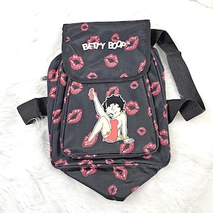 Super Cool Betty Boop  Kisses 13&quot; Backpack Purse Lady Carry All Travel Book Bag