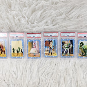 6 tarjetas coleccionables de Toy Story de Skybox de 1995, en perfecto estado, 8-9 Buzz Lightyear, Woody, Bo Beep, Slinky, Green Army Men y Rex, Disney Disneyana