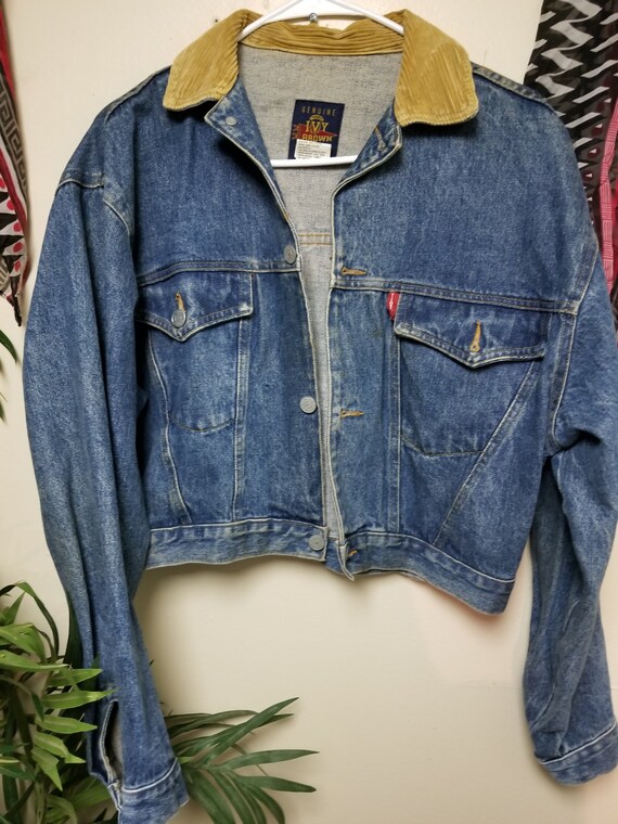 Vintage IVY Denim Jacket With Corduroy 