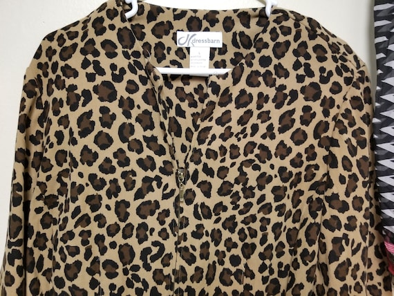 Vintage Cheetah Zippered Jacket
