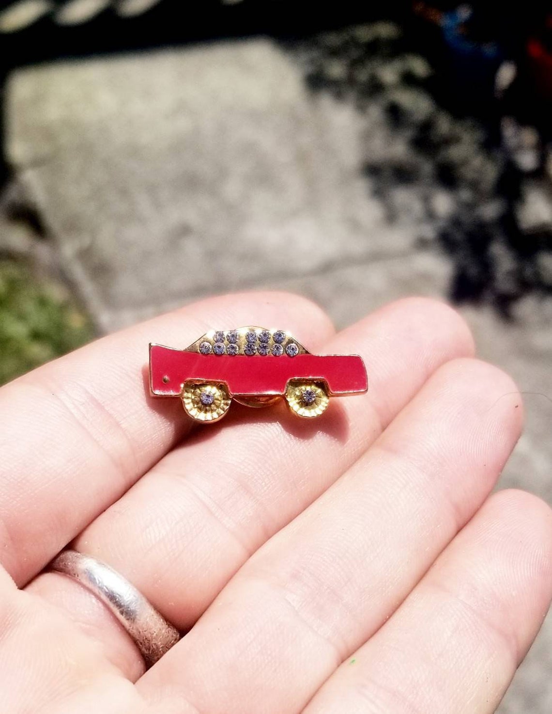 Vintage Miniature Pin Car Pin Vintage Diamond Pin Vintage Etsy UK