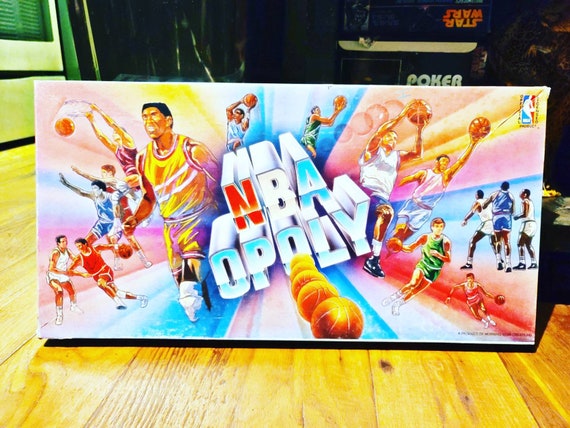 1990s NBAOPOLOY Board Game, NBA Memorabilia, Vinta