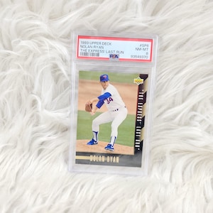 Rara carta da baseball 1993 Upper Deck Nolan Ryan The Express Last Run #SP6 - PSA 8 NM-MT