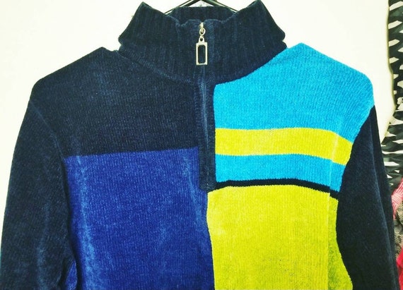 Vintage Colorful Sweater, Vintage Pullover Sweate