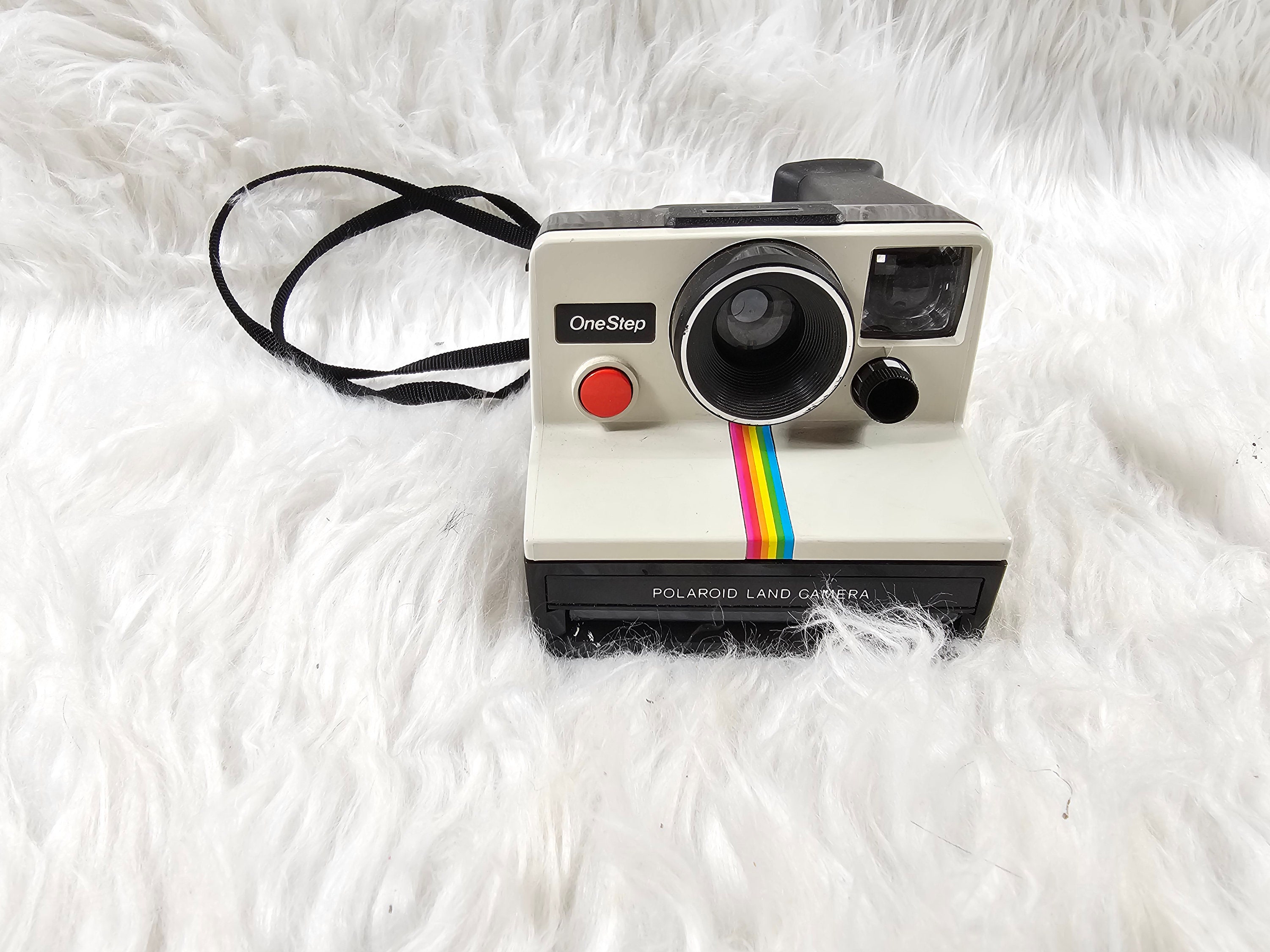 Cámara instantánea Vintage Polaroid OneStep SX-70 White Rainbow Stripe con  un paquete de nueva película de color Polaroid SX-70 Probada y funcionando  -  México