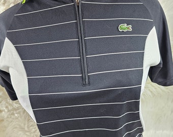【LACOSTE】 ZIP-UP POLO SHIRT, RODDICK Lacoste Andy Roddick Very Rare 1/4 Zip Up Tennis Golf Polo