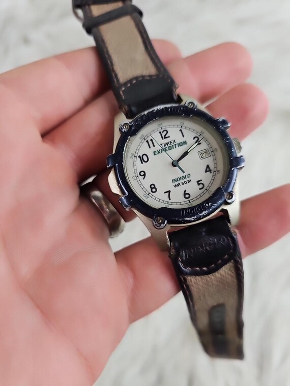 Reloj Timex Expedition Indiglo con indicador de fecha y correa de lona de 9 pulgadas Etsy Espana