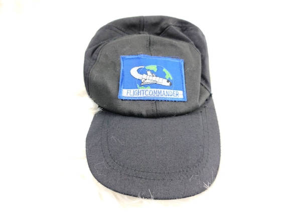 Flight Commander Hat, Vintage Astronaut Hat, Vinta