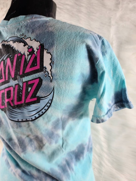 Santa cruz blue tie dye shirt 2025