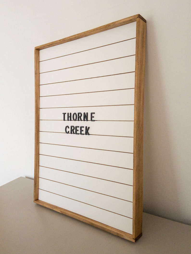 Shiplap Letter Board Wood Letter Board Message Board Etsy