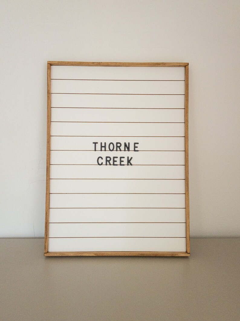 Shiplap Letter Board Wood Letter Board Message Board Etsy