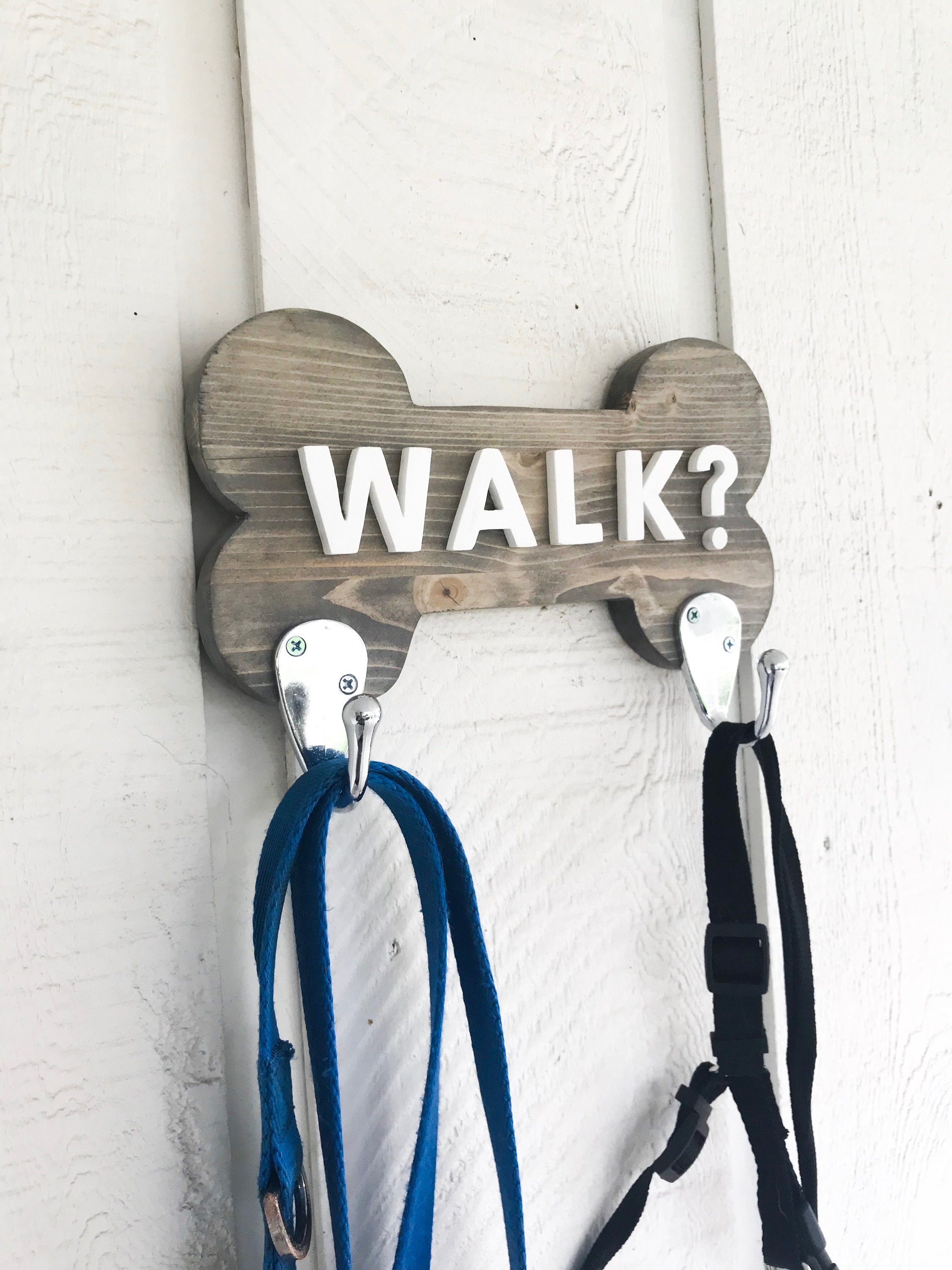 Customizable Dog Leash Holder Bone-Shaped Pet Hook