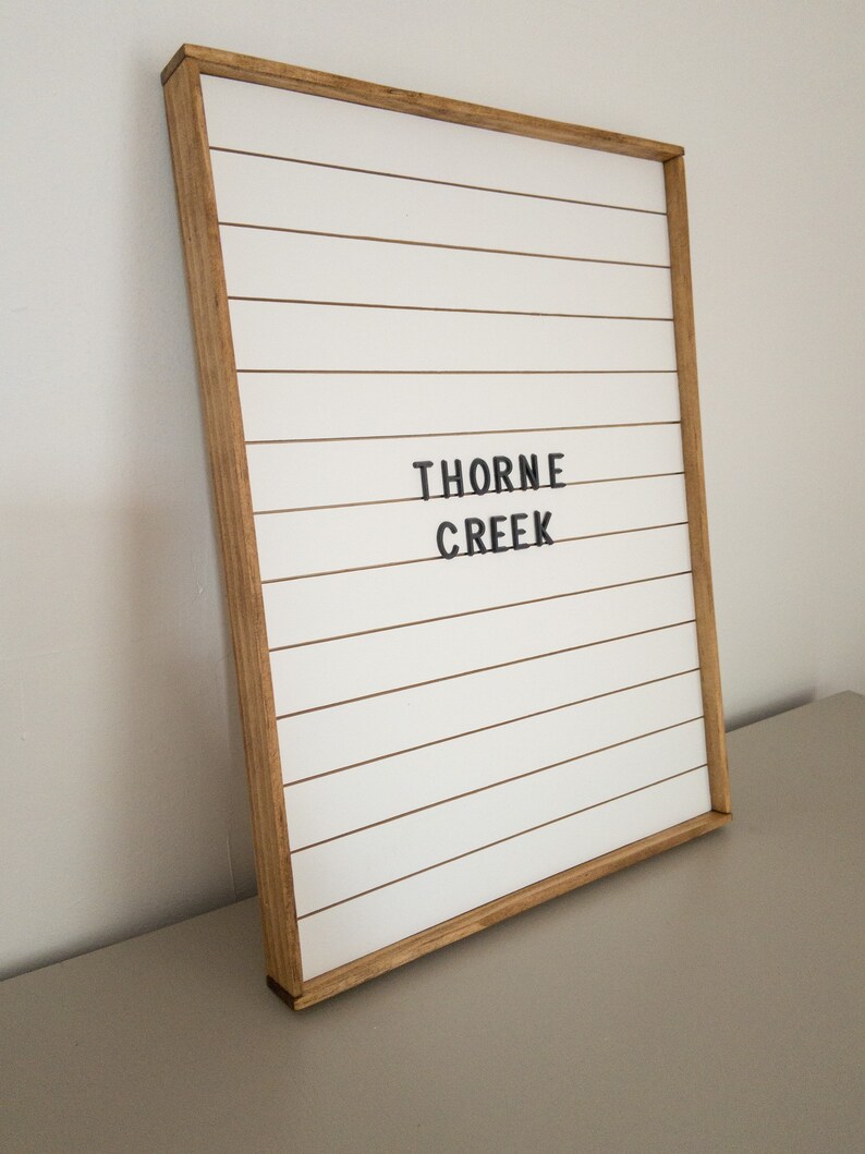 Shiplap Letter Board Wood Letter Board Message Board Etsy